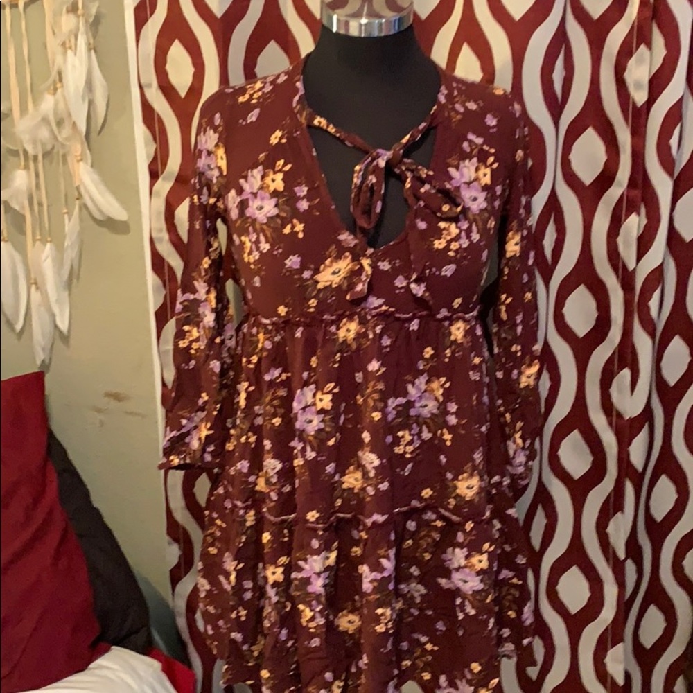 American Eagle boho flowy dress